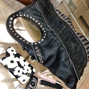 Nicole Lee zippers and grommets purse